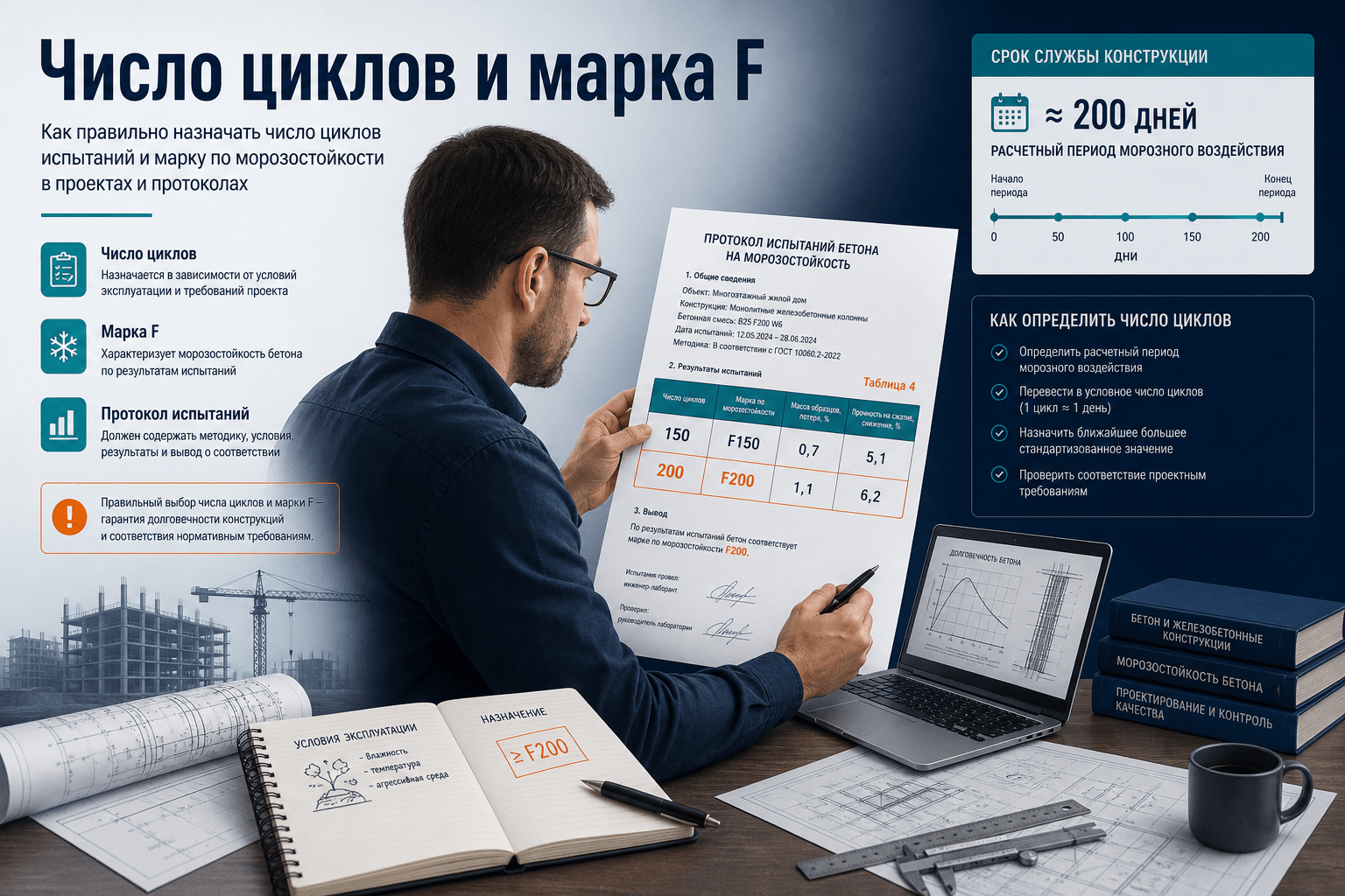 Число циклов замораживания и марка F: таблицы по ГОСТ 10060